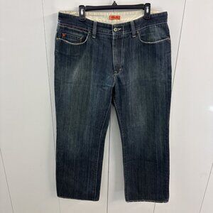 Marc Ecko Cut & Sew Men Jeans Blue Size 36 x 30 Denim Y2K Cotton Whiskered